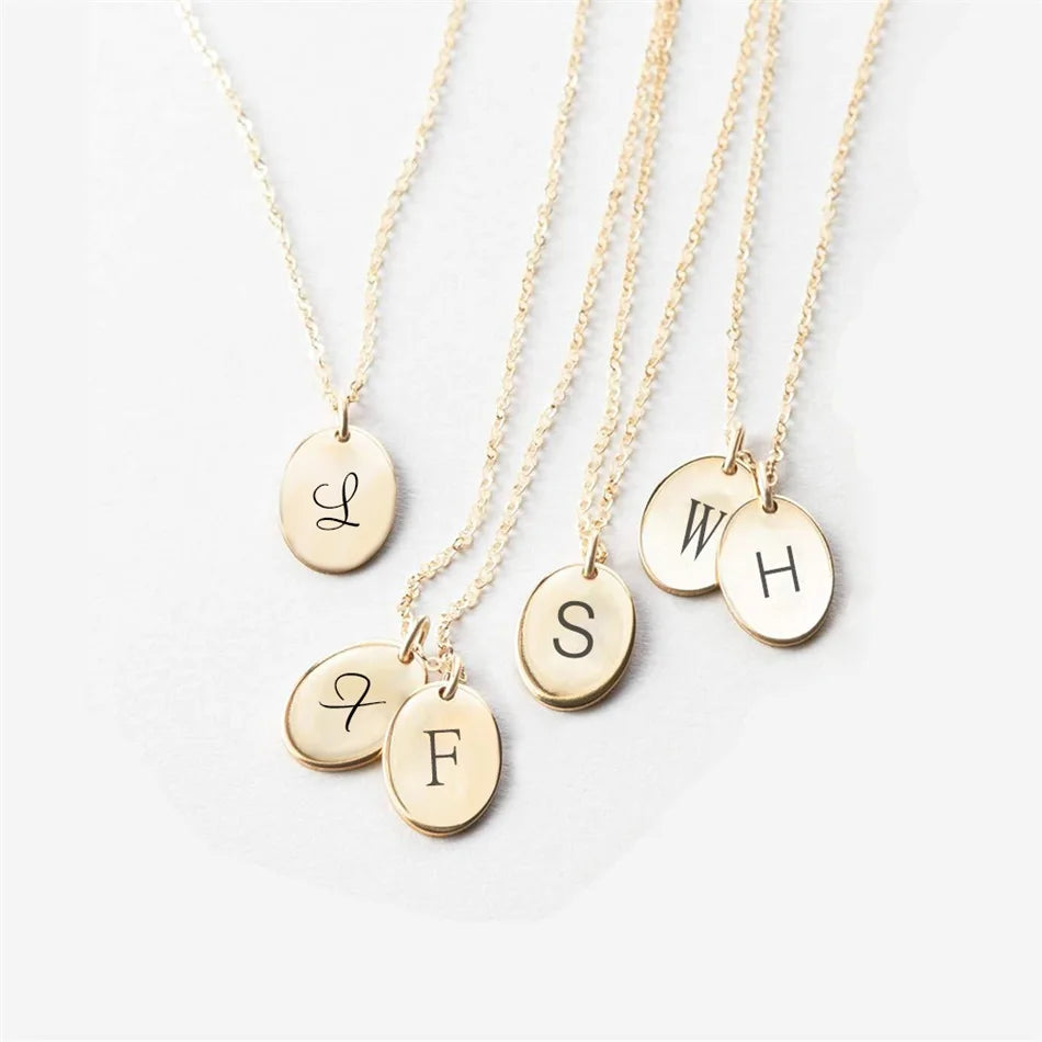Laser Engrave Month Flower Necklaces
