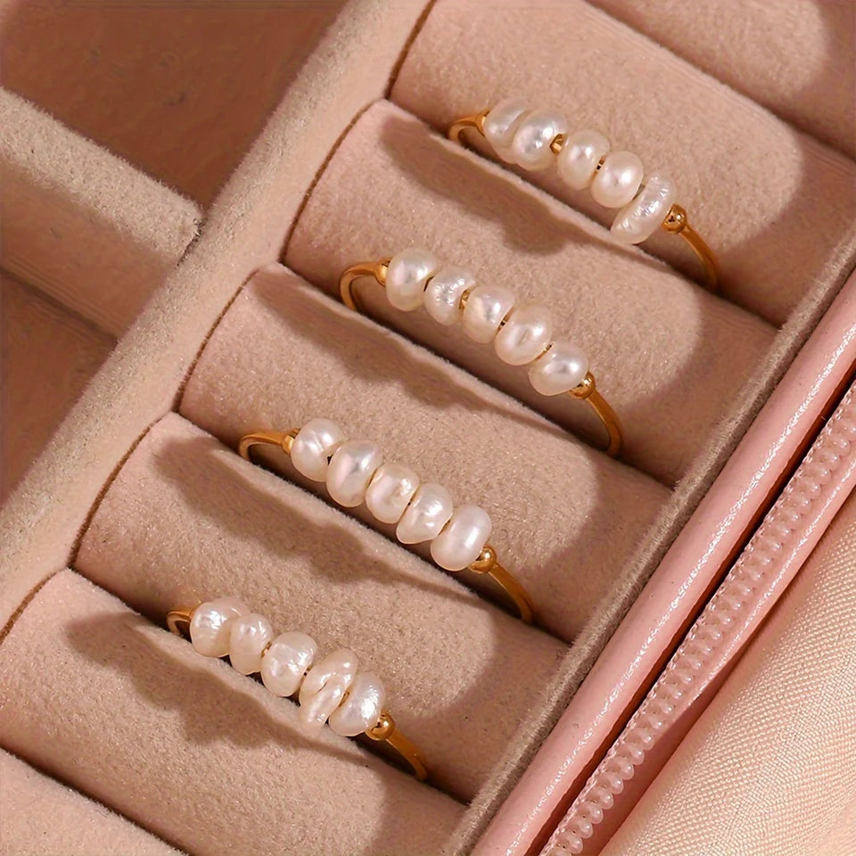 Freshwater Pearls Round Rings