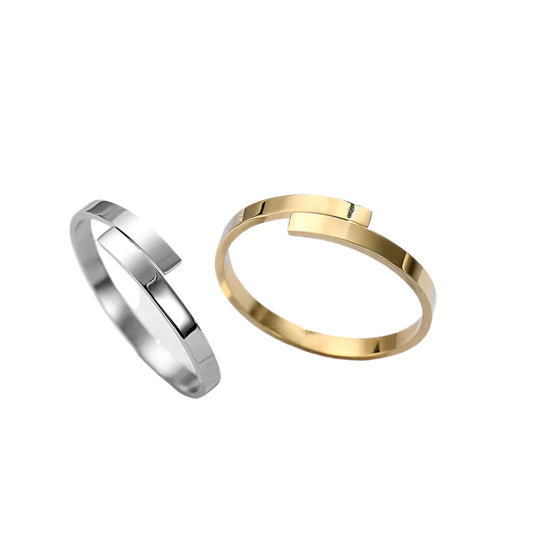Minimalist Custom Letter Ring