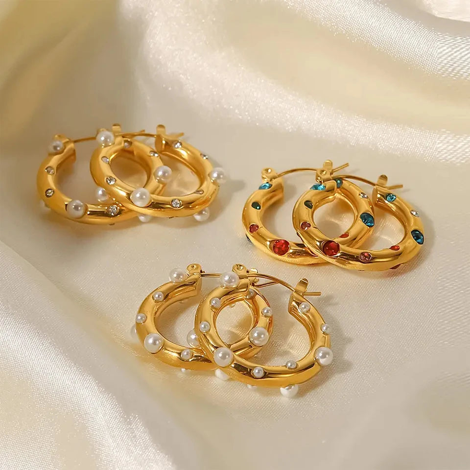 High Grade Rhinestone Earrings