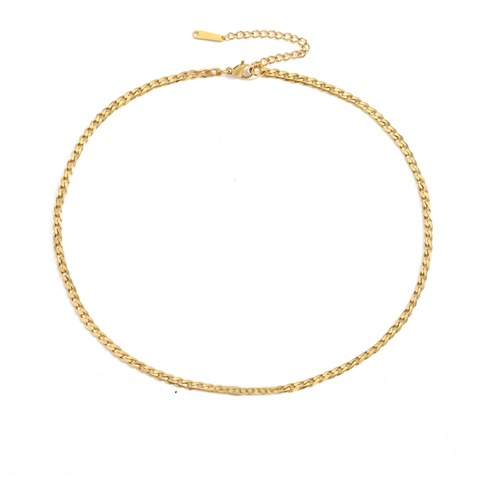 10PCS Men's Cuban Link Chain Necklace
