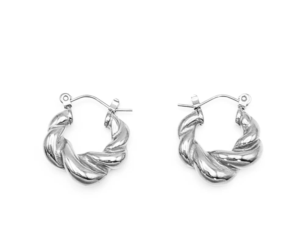 Threaded Hoop Earrings