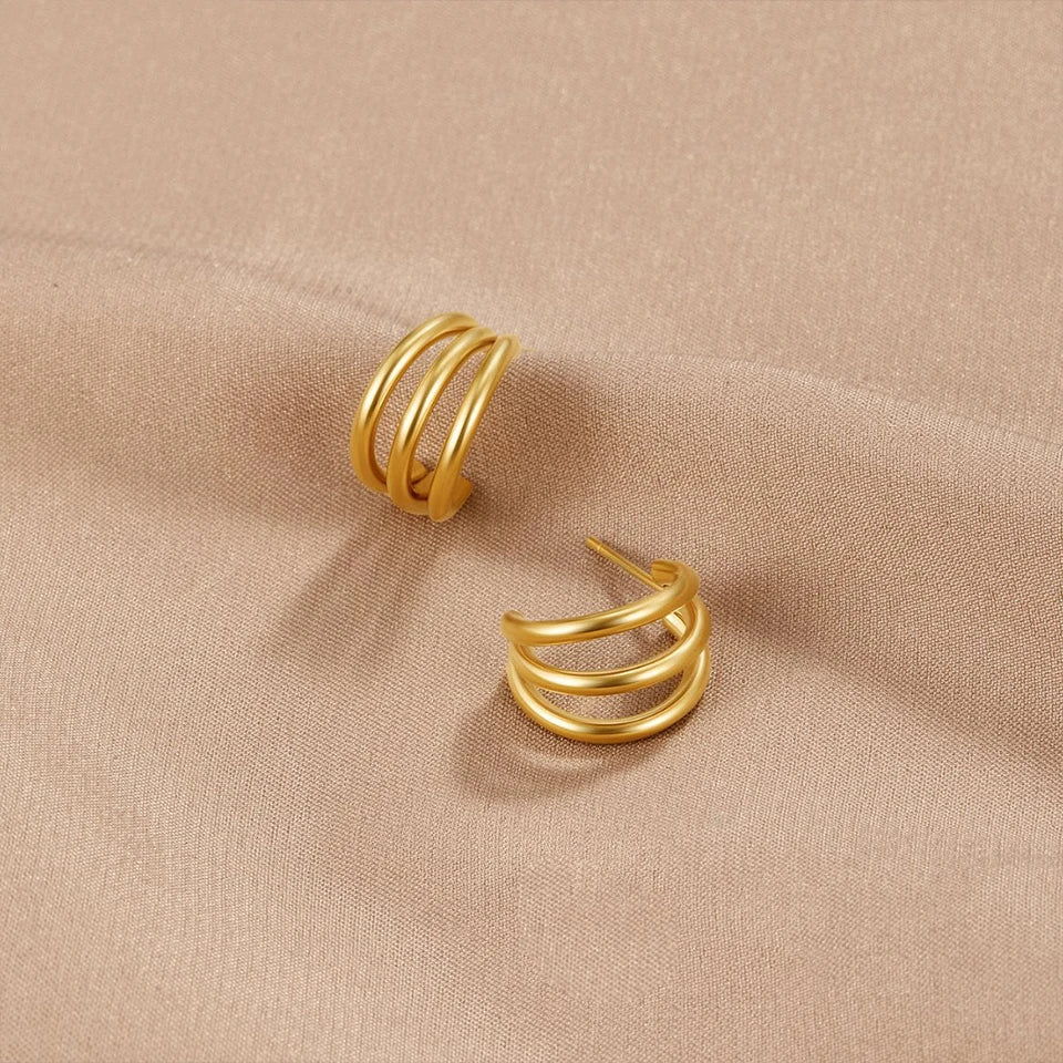 Fashion Jewelry Needle Hoop Earrings