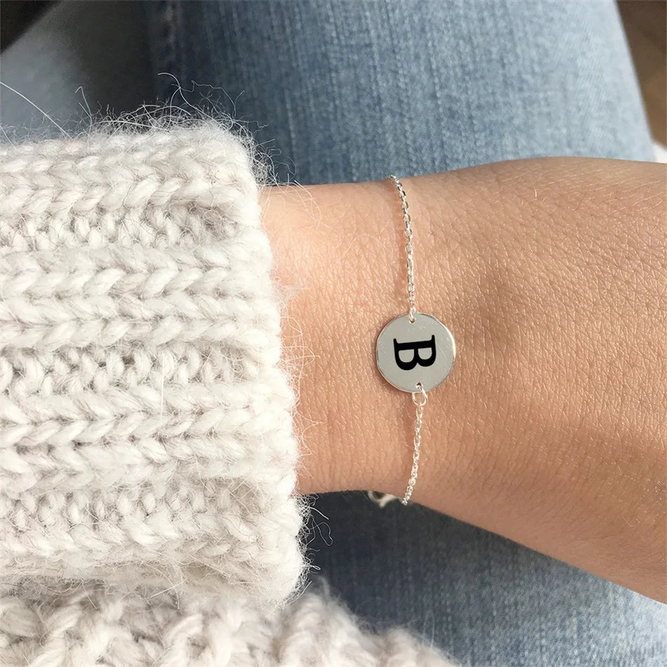 Customized Month Plum Bossom Rose Flower Braclets Plants Coin Bracelet