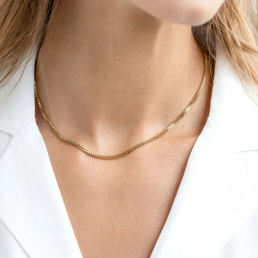Snake Box Chain Chocker Necklace