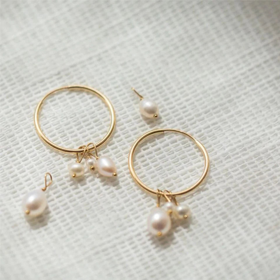 5PCS Freshwater Pearl Earrings
