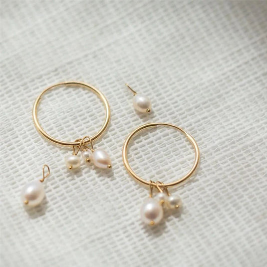 5PCS Freshwater Pearl Earrings