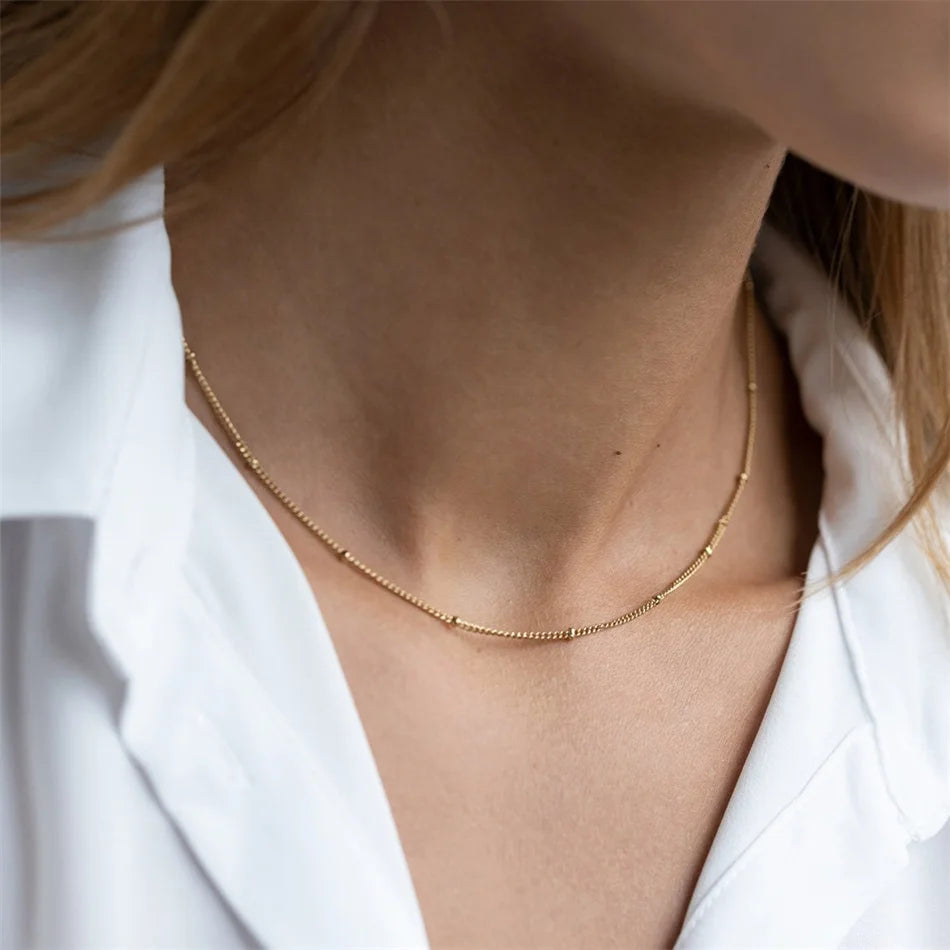 Chain Choker Necklace Women Chain Necklace