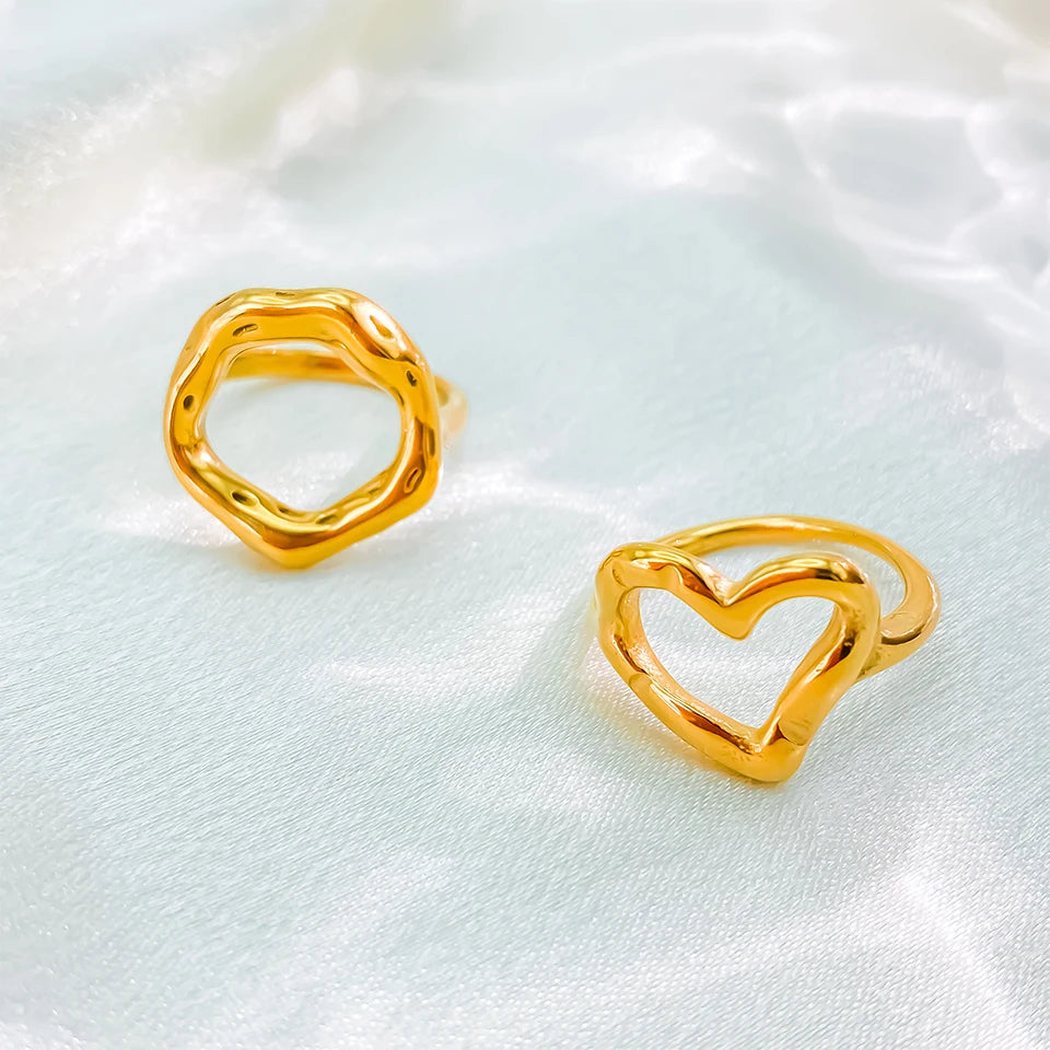 Openwork Heart Ring