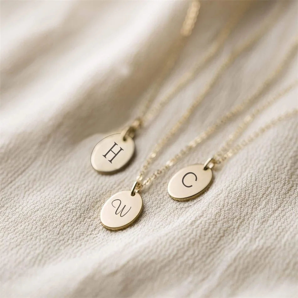 Laser Engrave Month Flower Necklaces