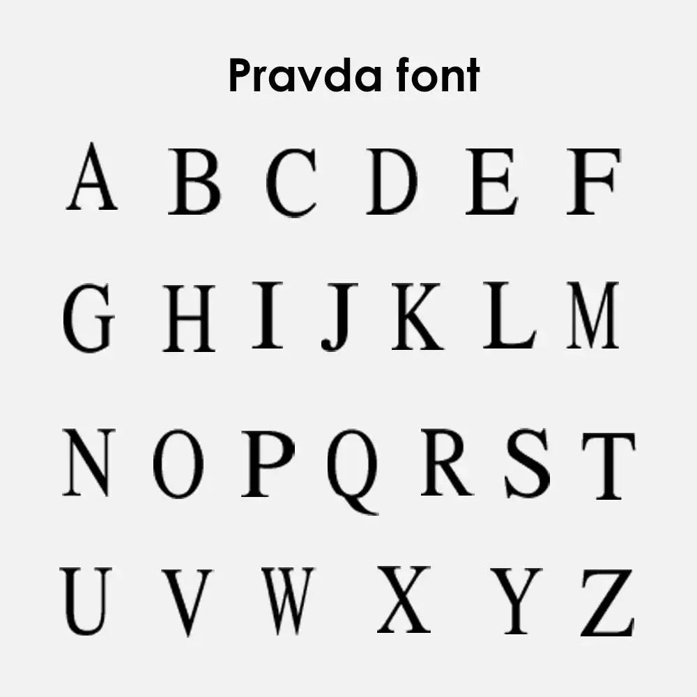Engrave Artistic Font Alphabet Bracelet for Women