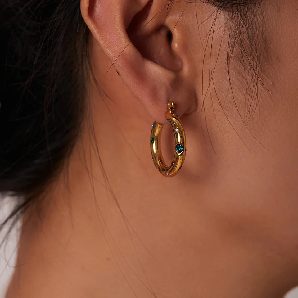 High Grade Rhinestone Earrings