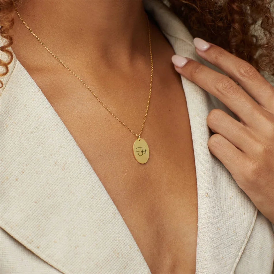 Laser Engrave Month Flower Necklaces