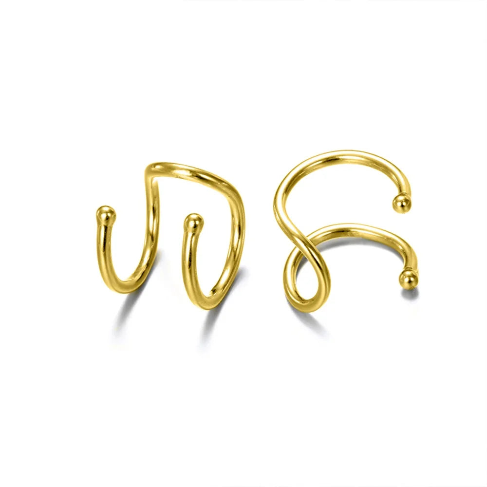 Trendy ear cuff earrings
