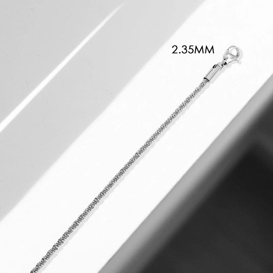 Silver Color Twist chain  Adjustable Bracelet