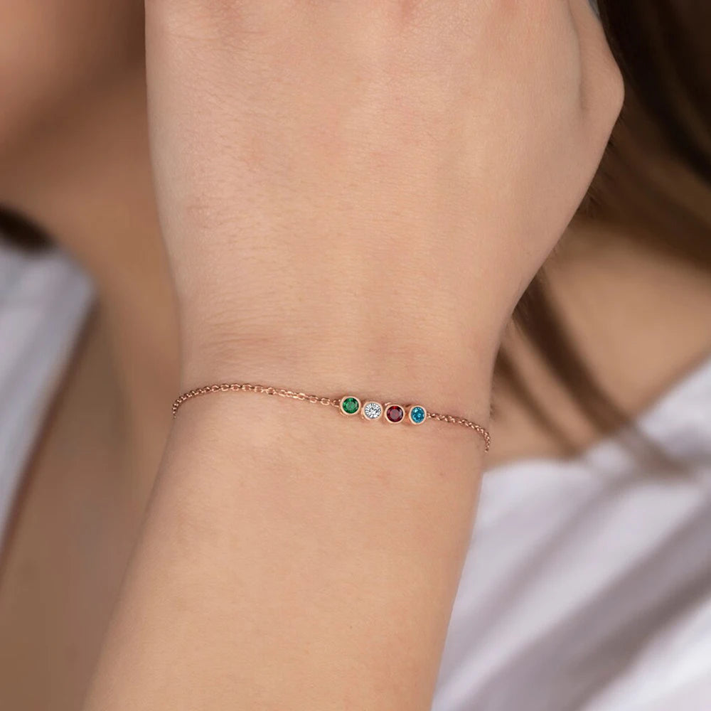 DIY Zircon Birthstone Bracelet