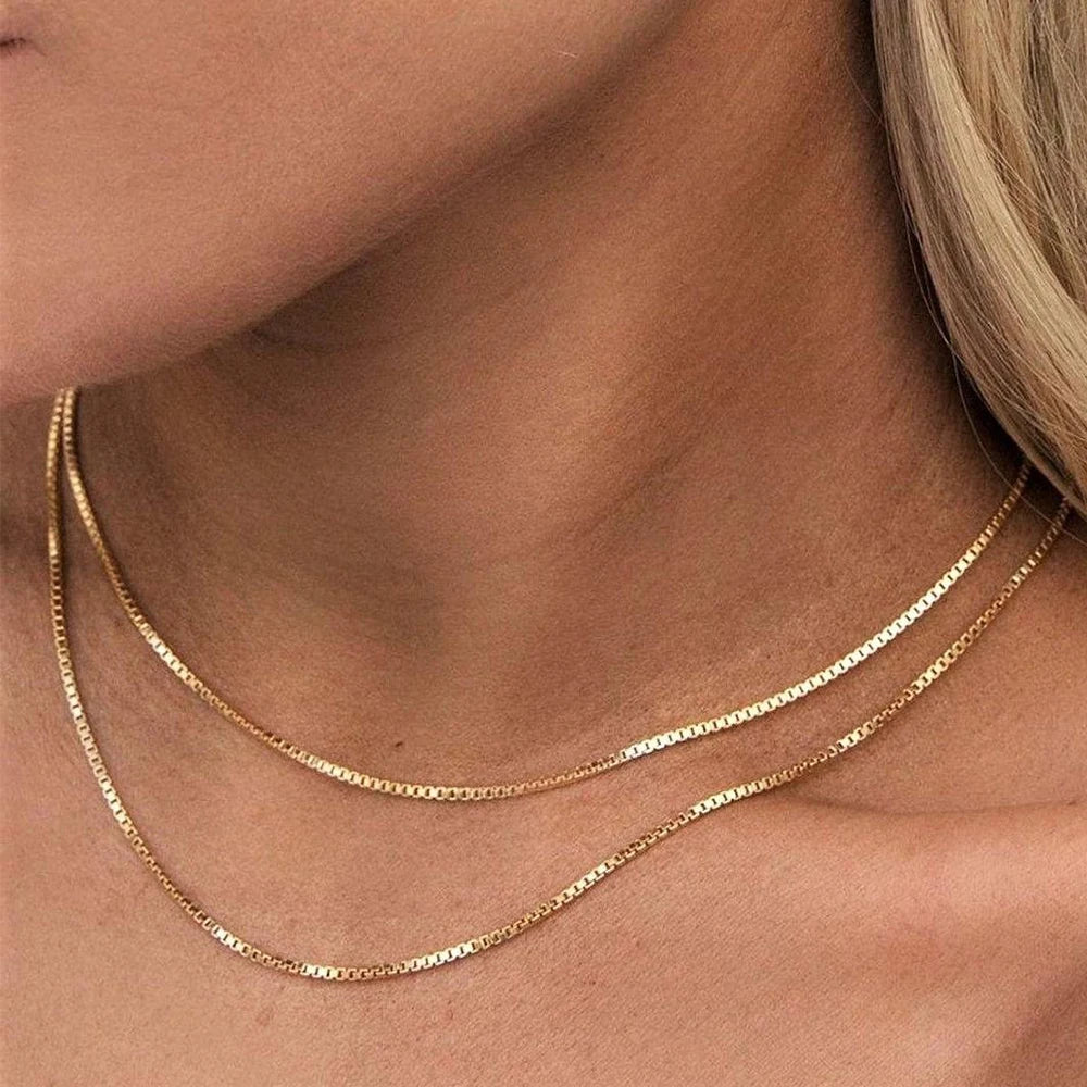 Snake Box Chain Chocker Necklace