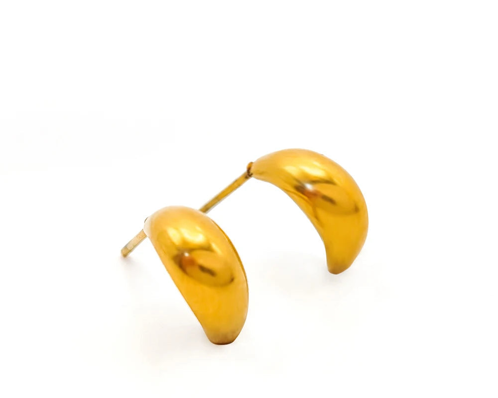 Simple Women Chunky Hoops Earrings