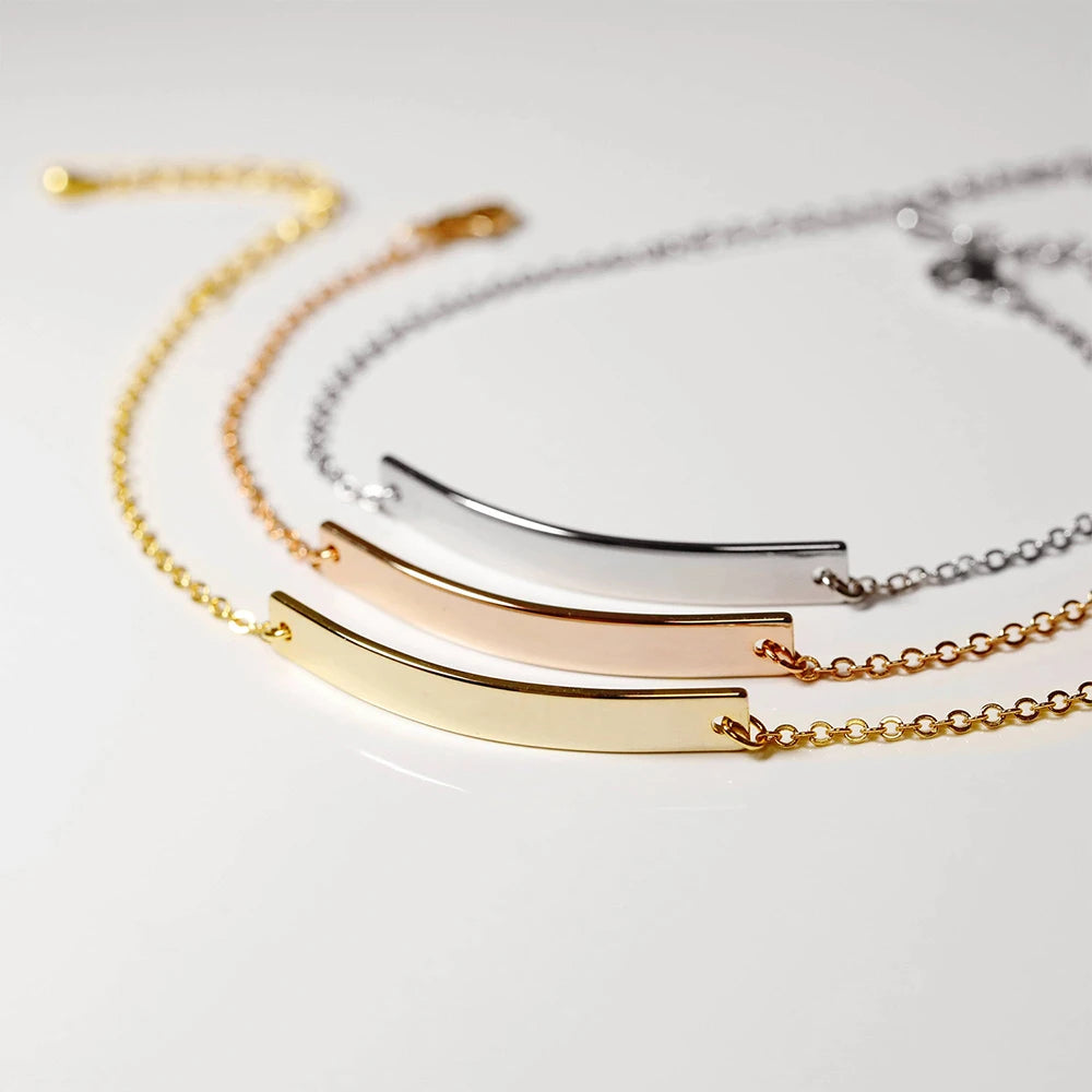 Korean Style Women Bar Bracelets Simple  for Women