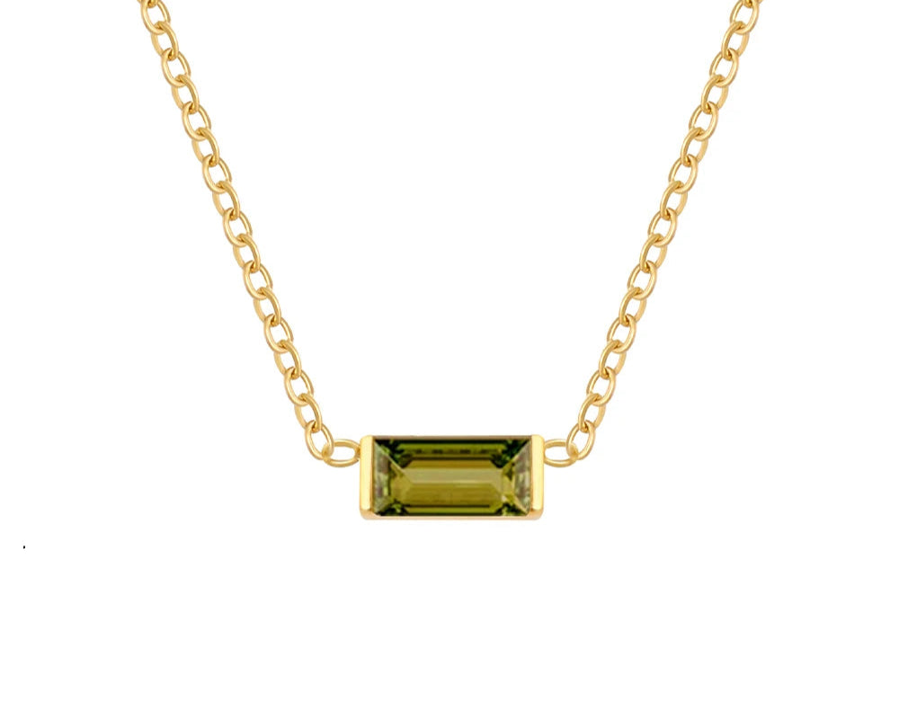 Colorful Cubic Zirconia Pendant