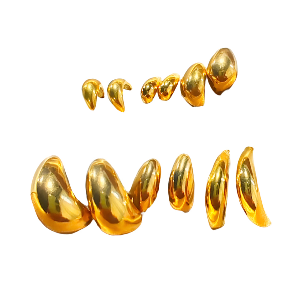 Simple Women Chunky Hoops Earrings