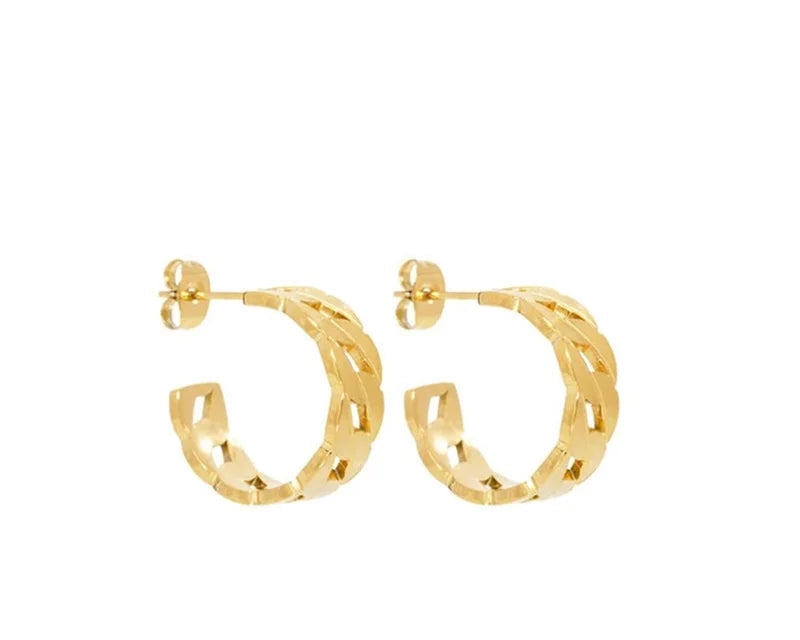 Chain Hoop Earrings