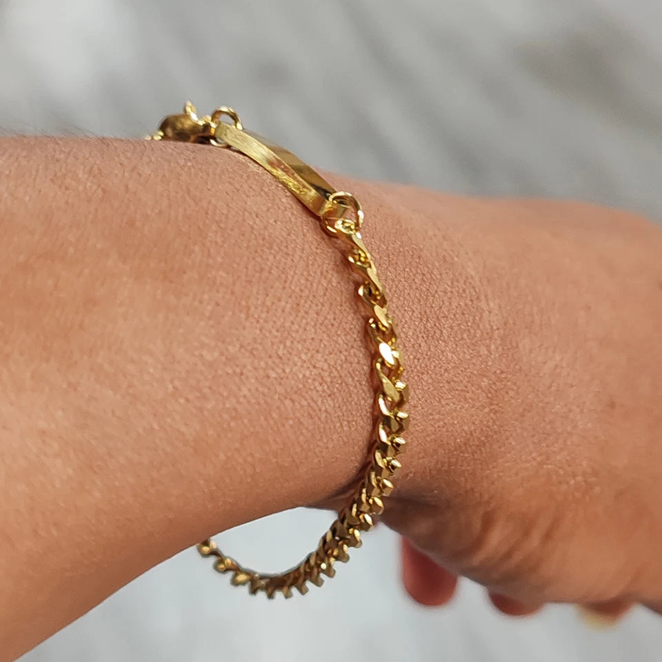 Cuban Chain Bracelet Fashion Jewelry Ladies Holiday Gift