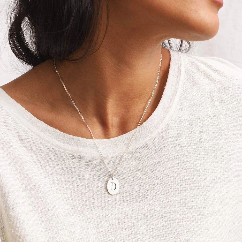 Laser Engrave Month Flower Necklaces