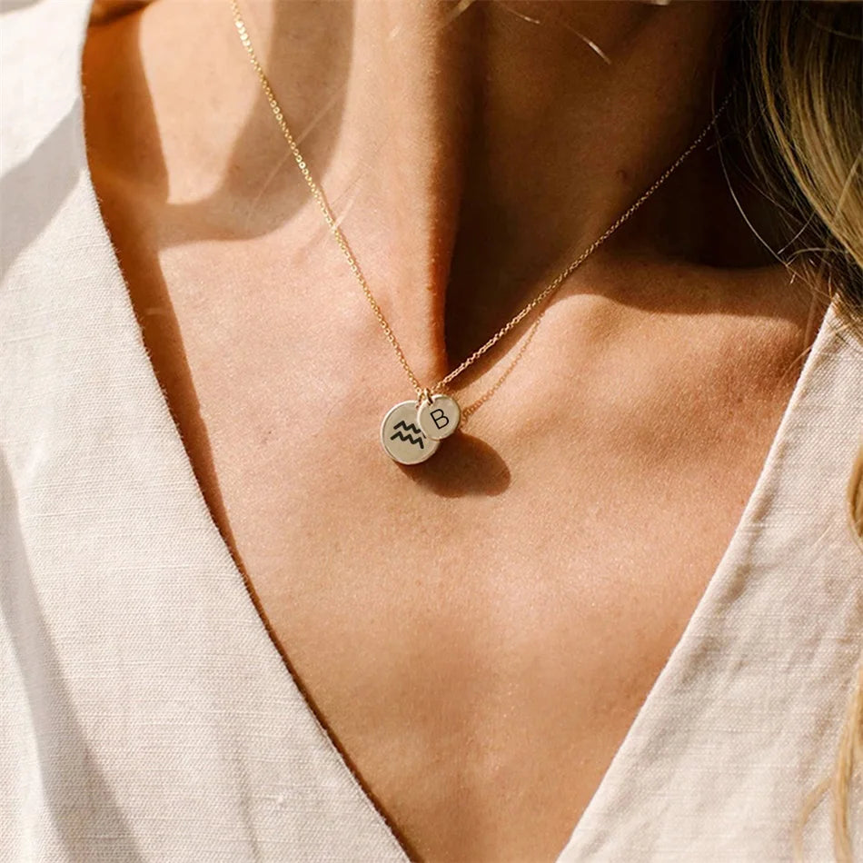 Laser Engrave Custom Heart Necklace pattern Sign