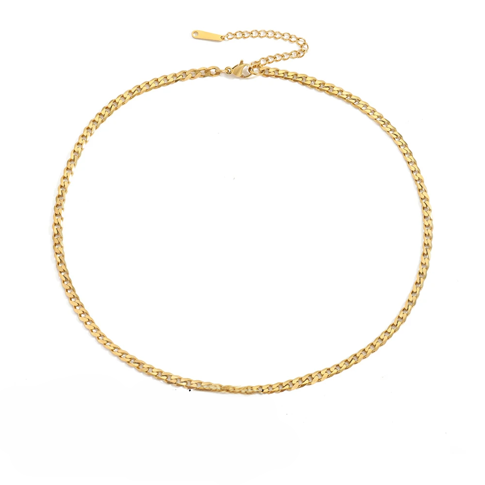 10PCS Men's Cuban Link Chain Necklace