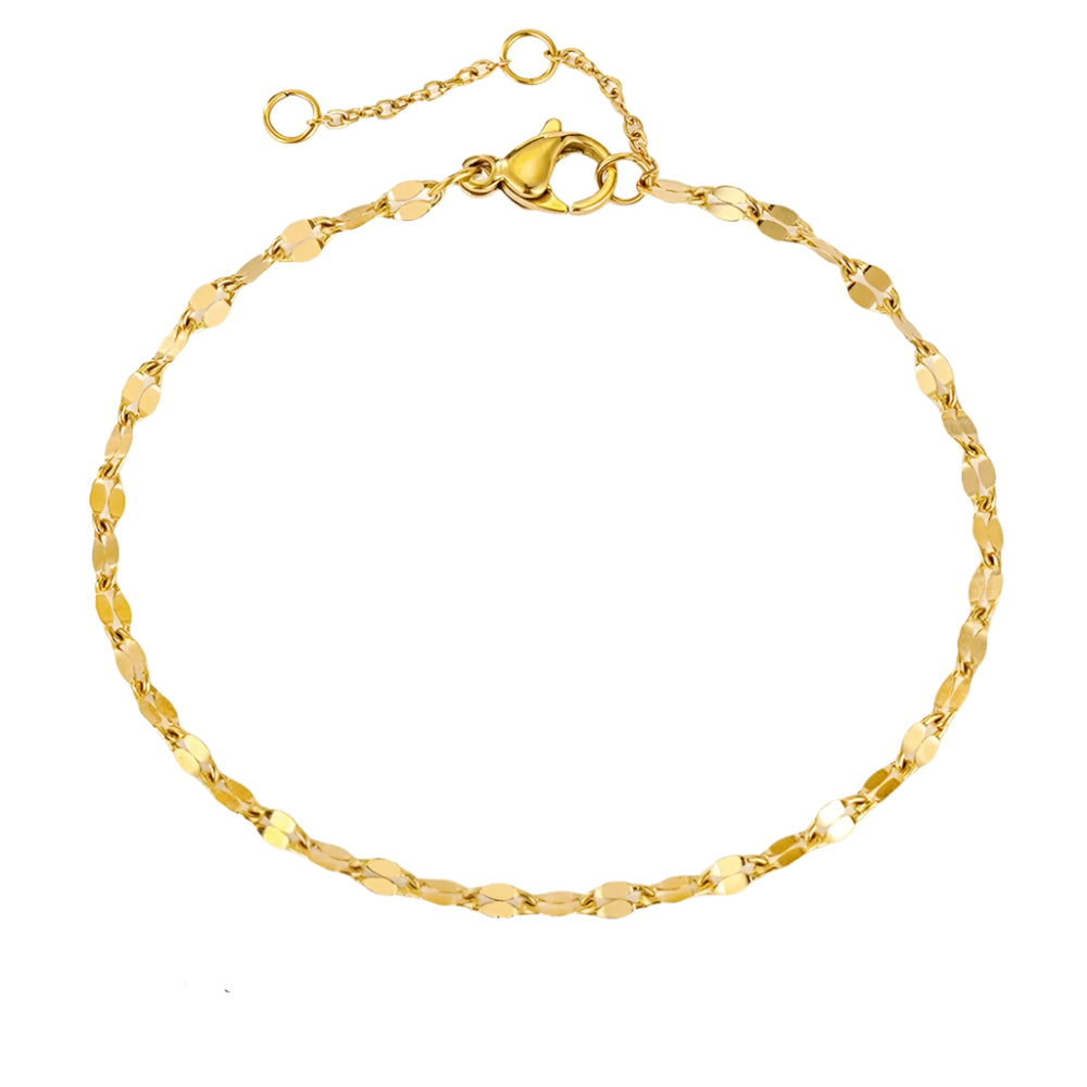 Steel Fish Lips Chain Anklet Women