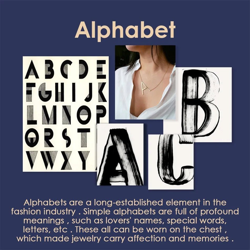 Engrave Artistic Font Alphabet Bracelet for Women