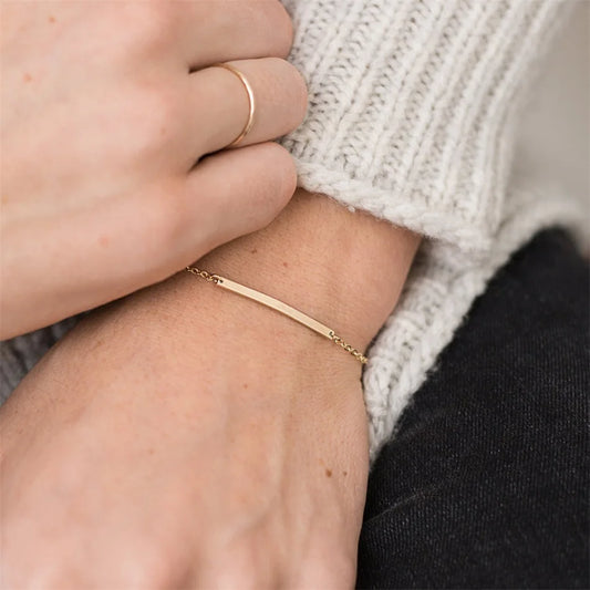Korean Style Women Bar Bracelets Simple  for Women