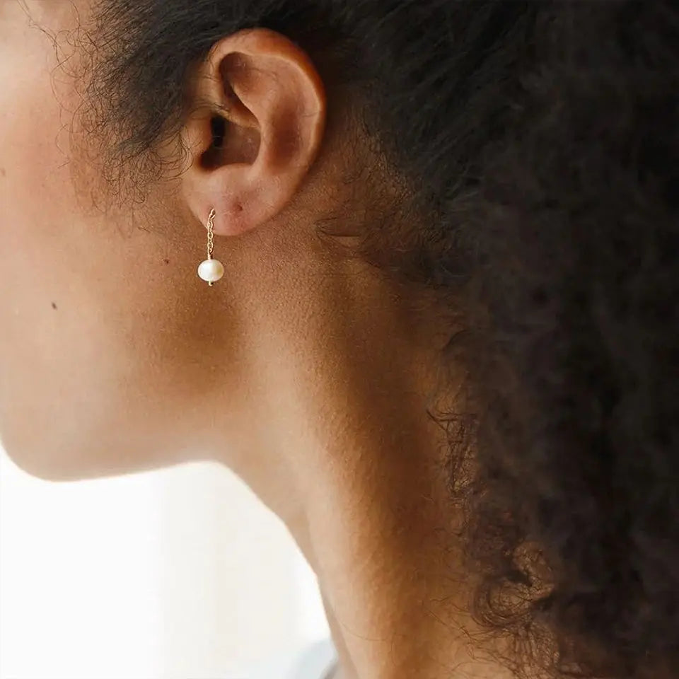 New Freshwater Pearl Dangle Earring