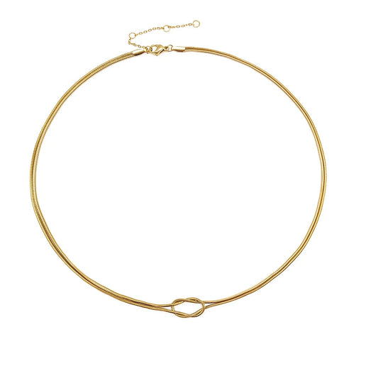 Knotted Snake Chain Necklace