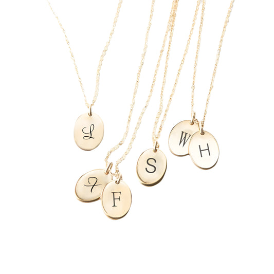 Laser Engrave Month Flower Necklaces