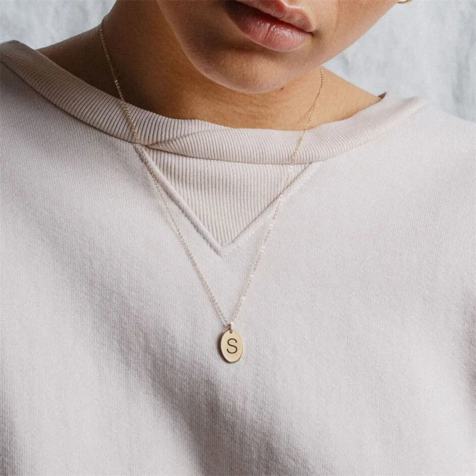 Laser Engrave Month Flower Necklaces