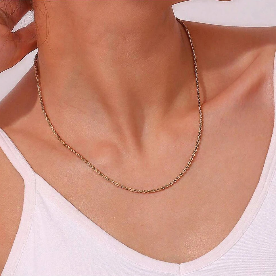2/3/4/5MM 316 Rope Chain Necklace