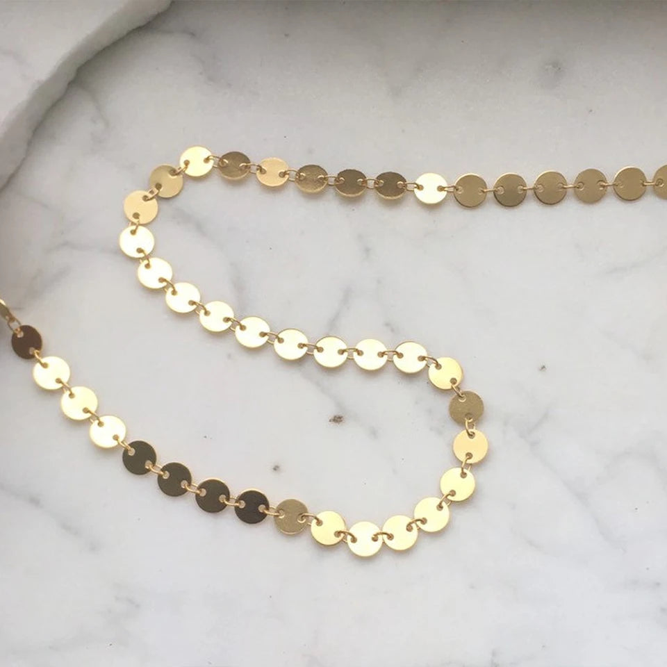 Gold Color Choker Necklace
