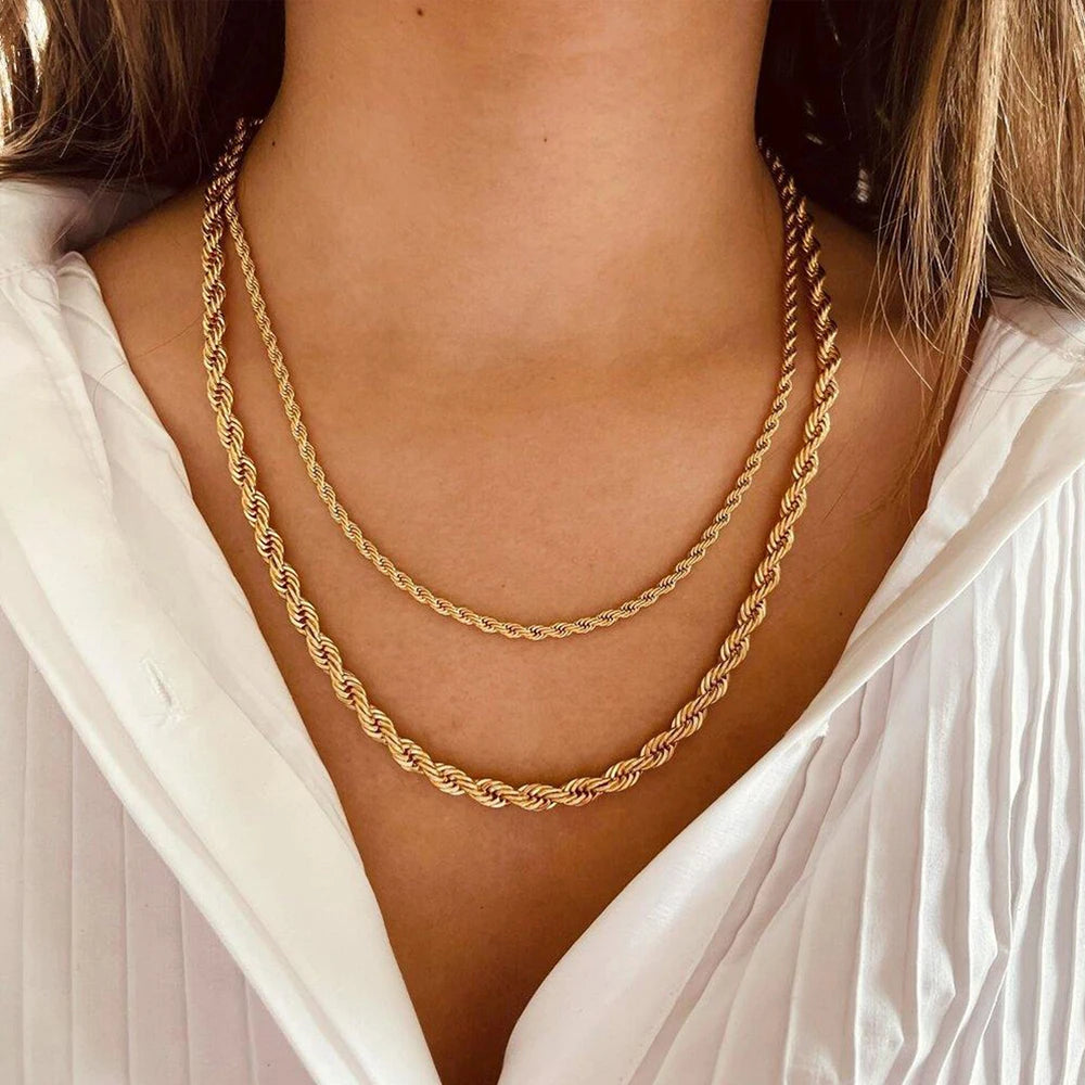 2/3/4/5MM 316 Rope Chain Necklace