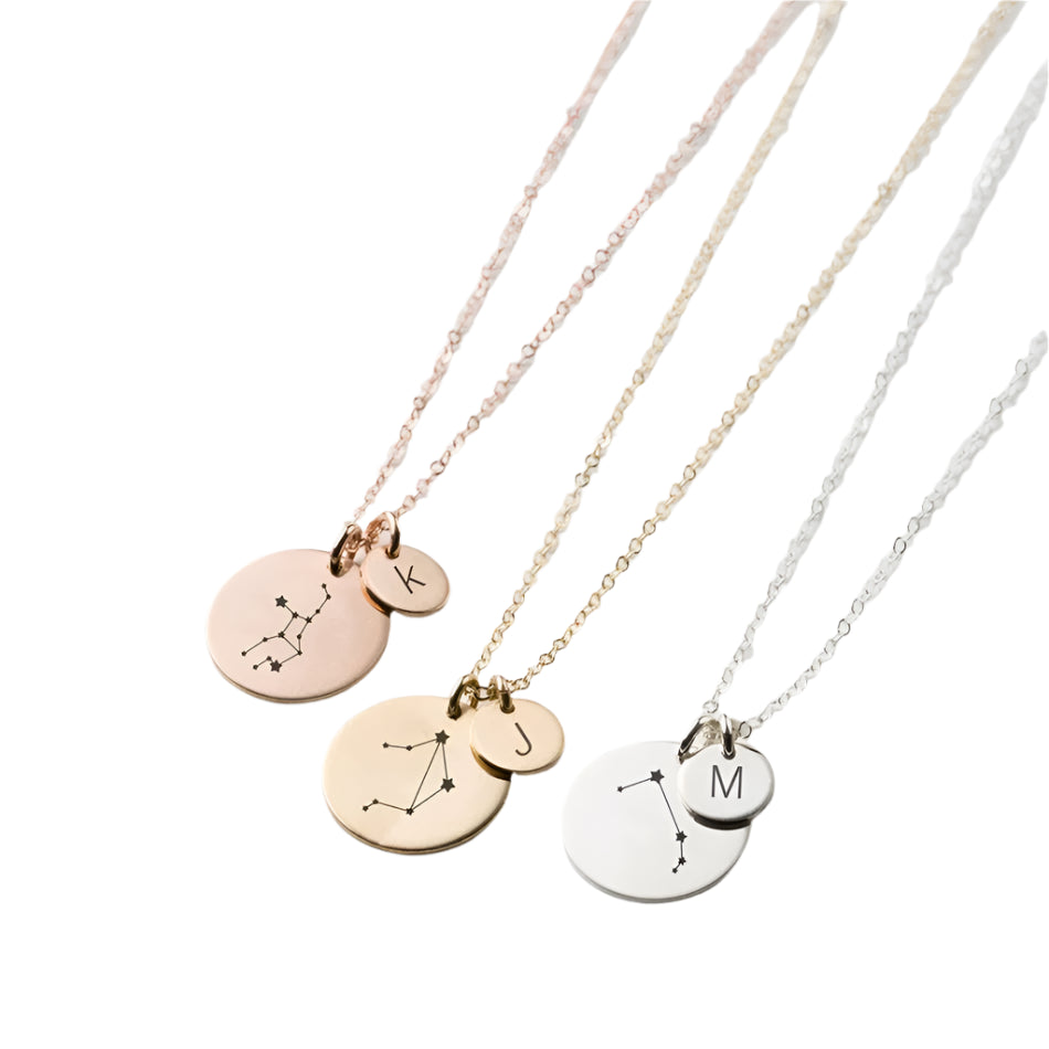 Laser Engrave Custom Heart Necklace pattern Sign