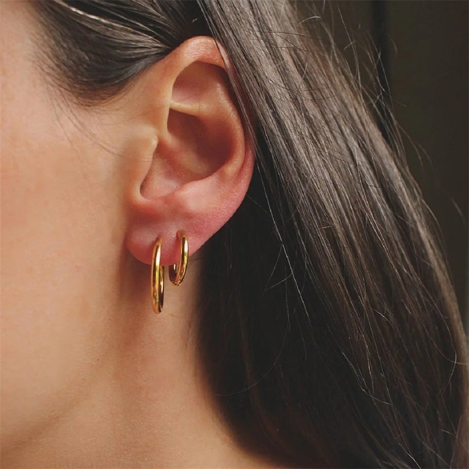 Round Glossy Earrings