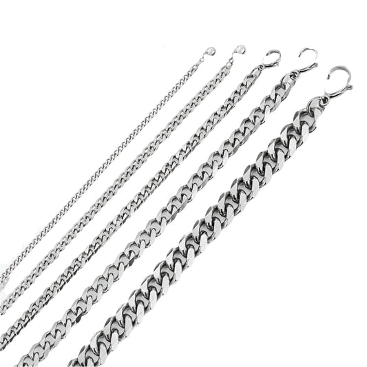Silver color Men's Cuban Link Chain