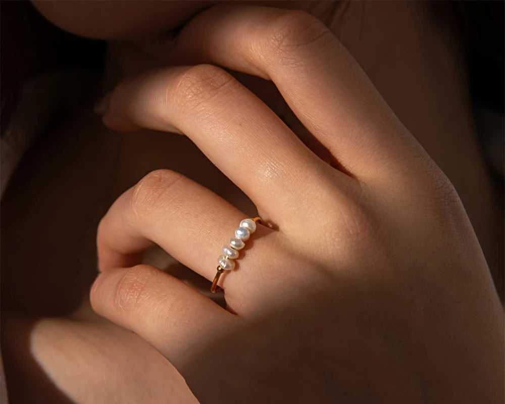 Freshwater Pearls Round Rings