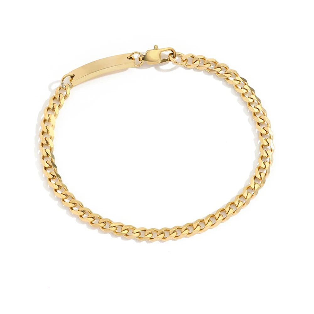 Personalized  Curb Chain Bracelets Best Friend Bracelets