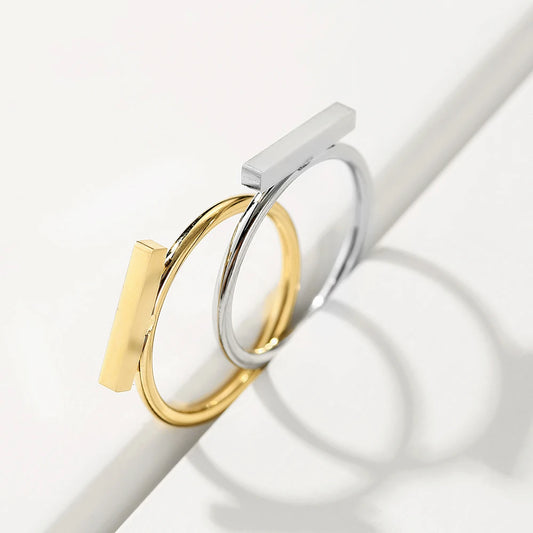 Minimaliset Punk Stainless Steel Rings