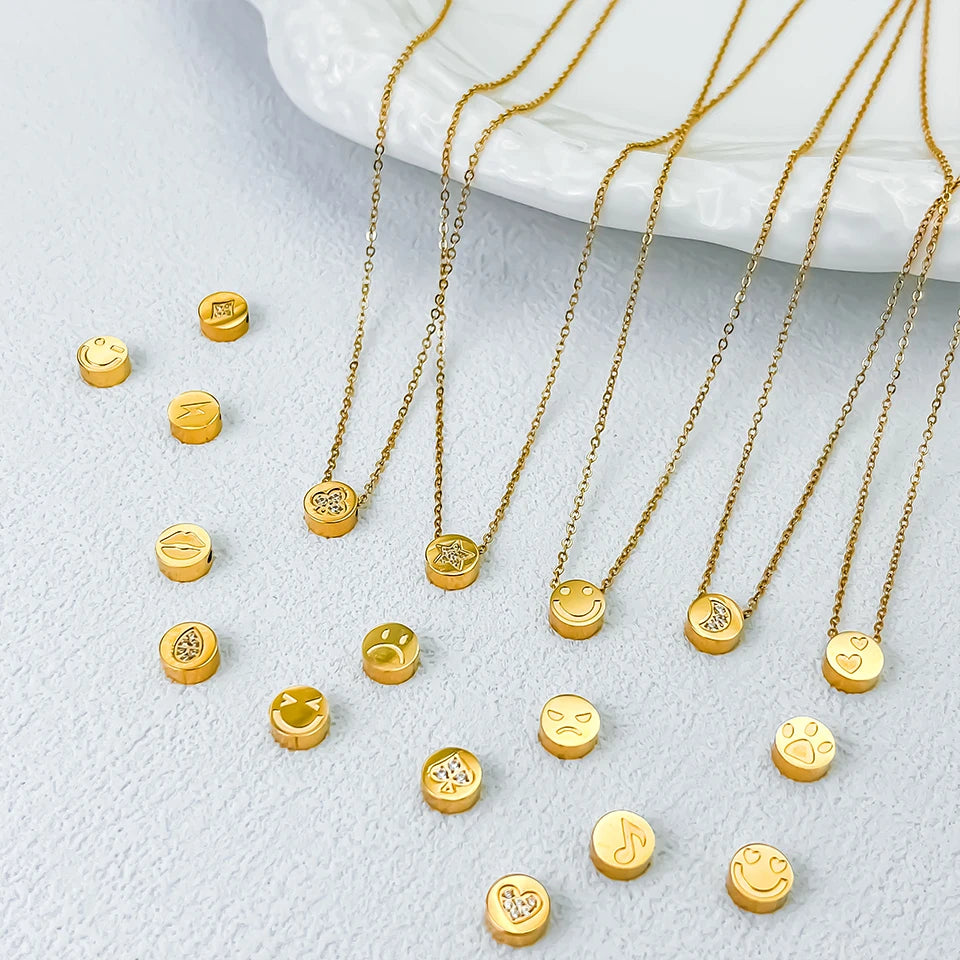 Simple Temperament Round Pendant Fashion