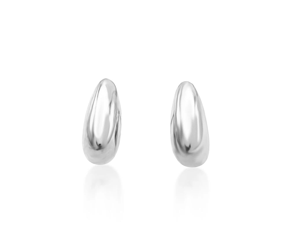 Simple Women Chunky Hoops Earrings