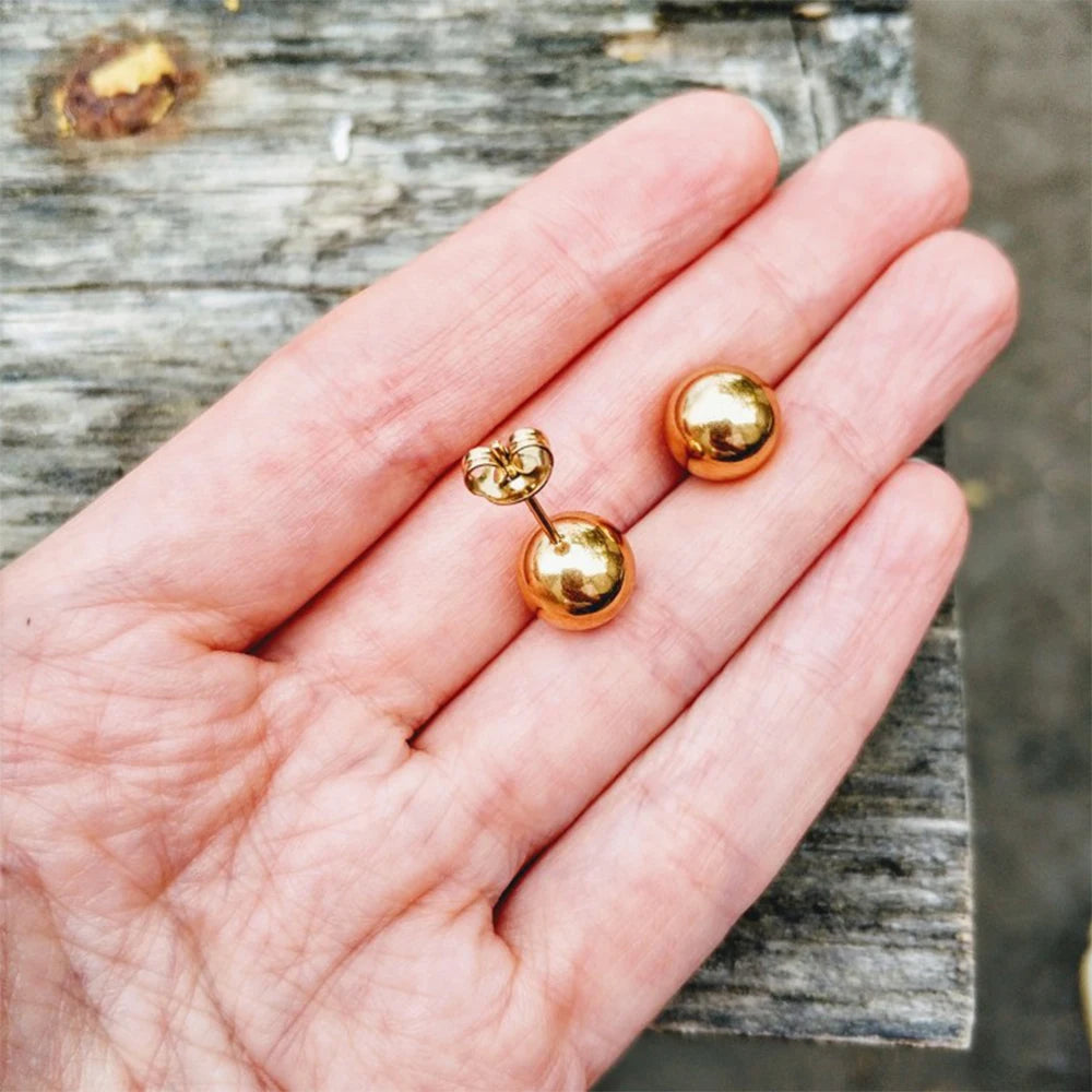 Pierced Allergic Stud Earrings