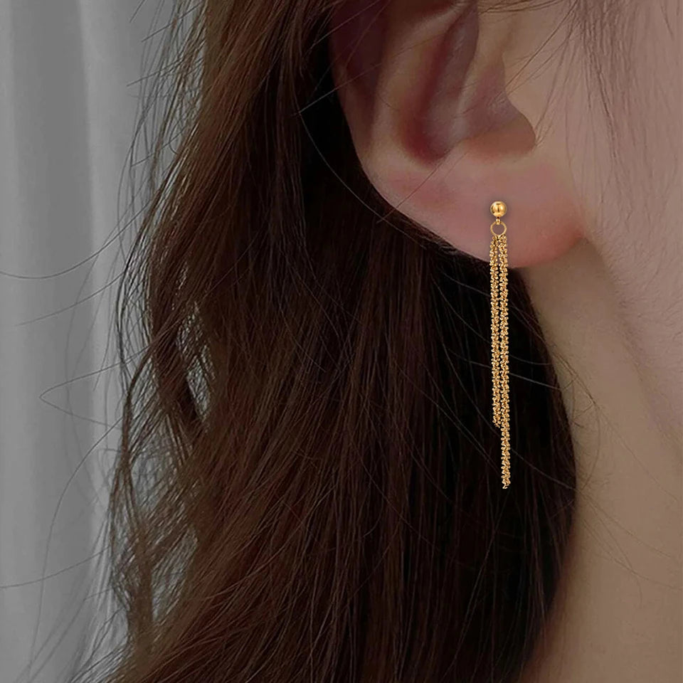 Cauliflower Chain Stud Earrings For Women